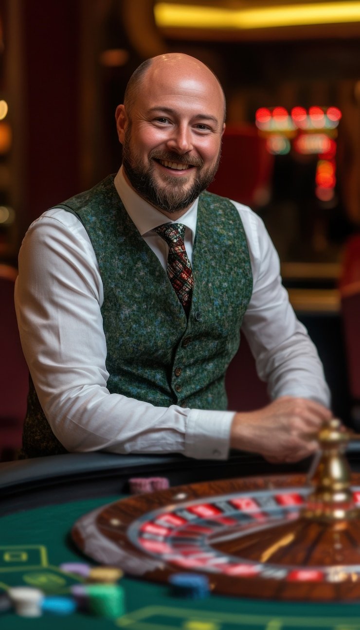 Dealer licin 4d di studio profesional Lightning Baccarat dengan pencahayaan HD